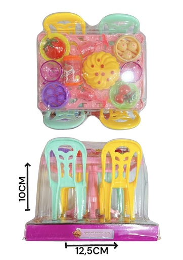 [611714] Juego De Muebles Mesa Cuadrada Hw23030847