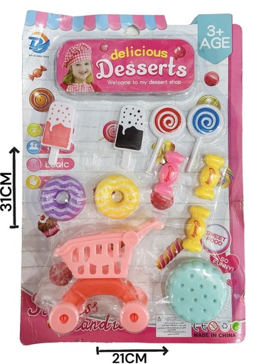 [611707] Set Cocina Con Carrito Hw20096593