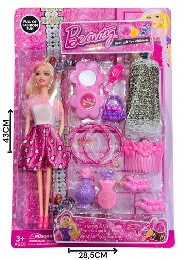 [610823] MuÑEca Con Accesorios Belleza Hw21047750