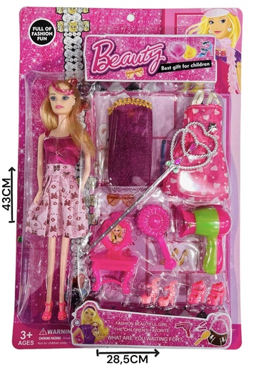 [610842] MuÑEca C/Accesorios Blister Hwa1207480