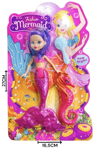 [610839] Sirena Con Caballito De Mar En Blister Hw23029537