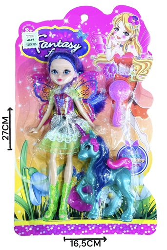 [610827] MuÑEca Hada C/Pony Blister Hw22031966