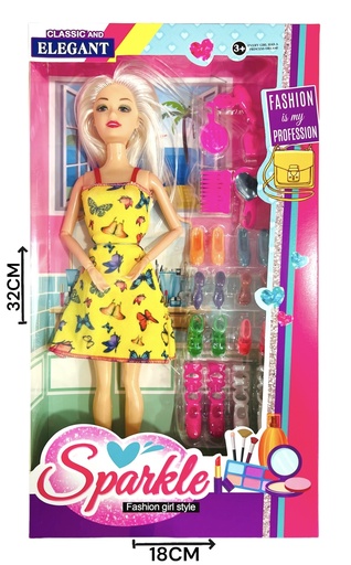 [610874] MuÑEca Con Zapatos Caja Hwb212595