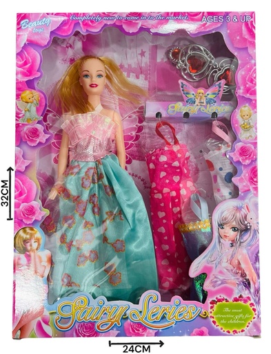 [610847] MuÑEca Con Accesorios Moda En Caja Hwa1394696