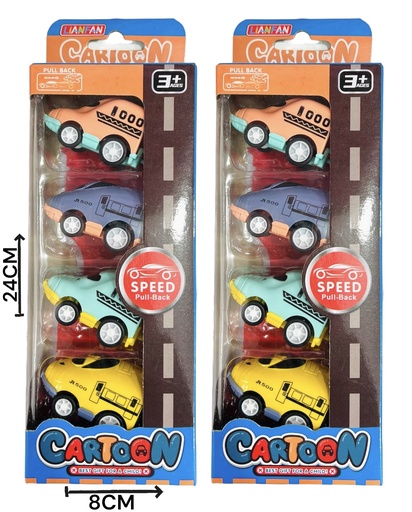 [611106] Auto Pull Back X4 Cartoon Hw23029287