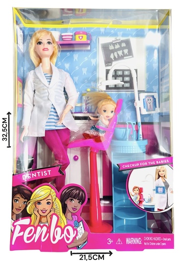 [610843] MuÑEca Dentista Con Accesorios En Caja