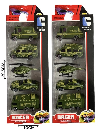 [611791] SET CAMION MILITAR X5