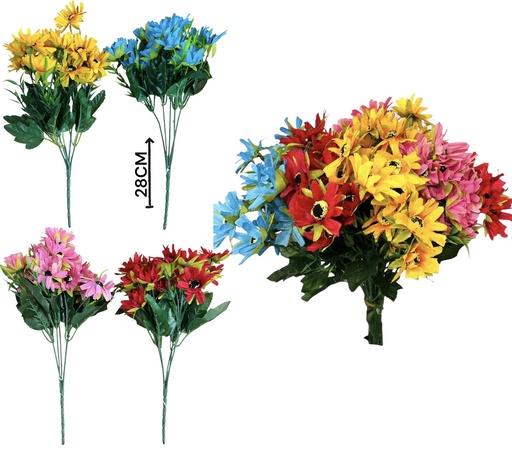 [511036] Flor Gerbera PequeÑA 5 Flores  Rama