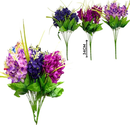 [511041] Flor Lavanda Rama 5 Flores