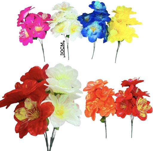 [510328] Flores Orquidea Reina 13 Cm  5 Flores