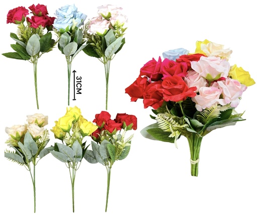 [511044] Flor Rosa Floribunda 5 Flores