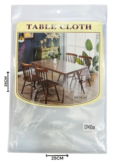 [511218] Mantel Transparente Rectangular 137X183Cm